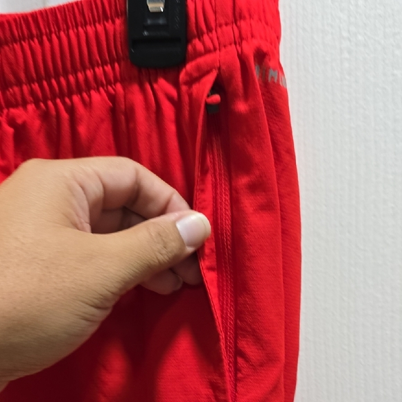 Adidas Red Pants with Tapered Fit and Ankle Cuffs - Picture 10 of 14